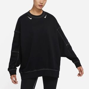 WOMENS NIKE SPORTSWEAR SWOOSH OVERSIZED FLEECE SWEATSHIRT
